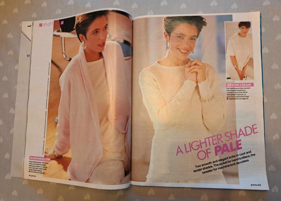 VINTAGE PRIMA MAGAZINE MAY 1990 SEWING & KNITTING PATTERNS, HANDICRAFTS, RECIPES - Image 4 of 4