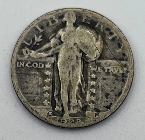 1928-S Standing Liberty Quarter 90% Silver San Francisco mint USA