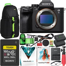 Sony a7s III Mirrorless 4K Camera Body 160GB CFexpress Card 2 Battery Kit Bundle