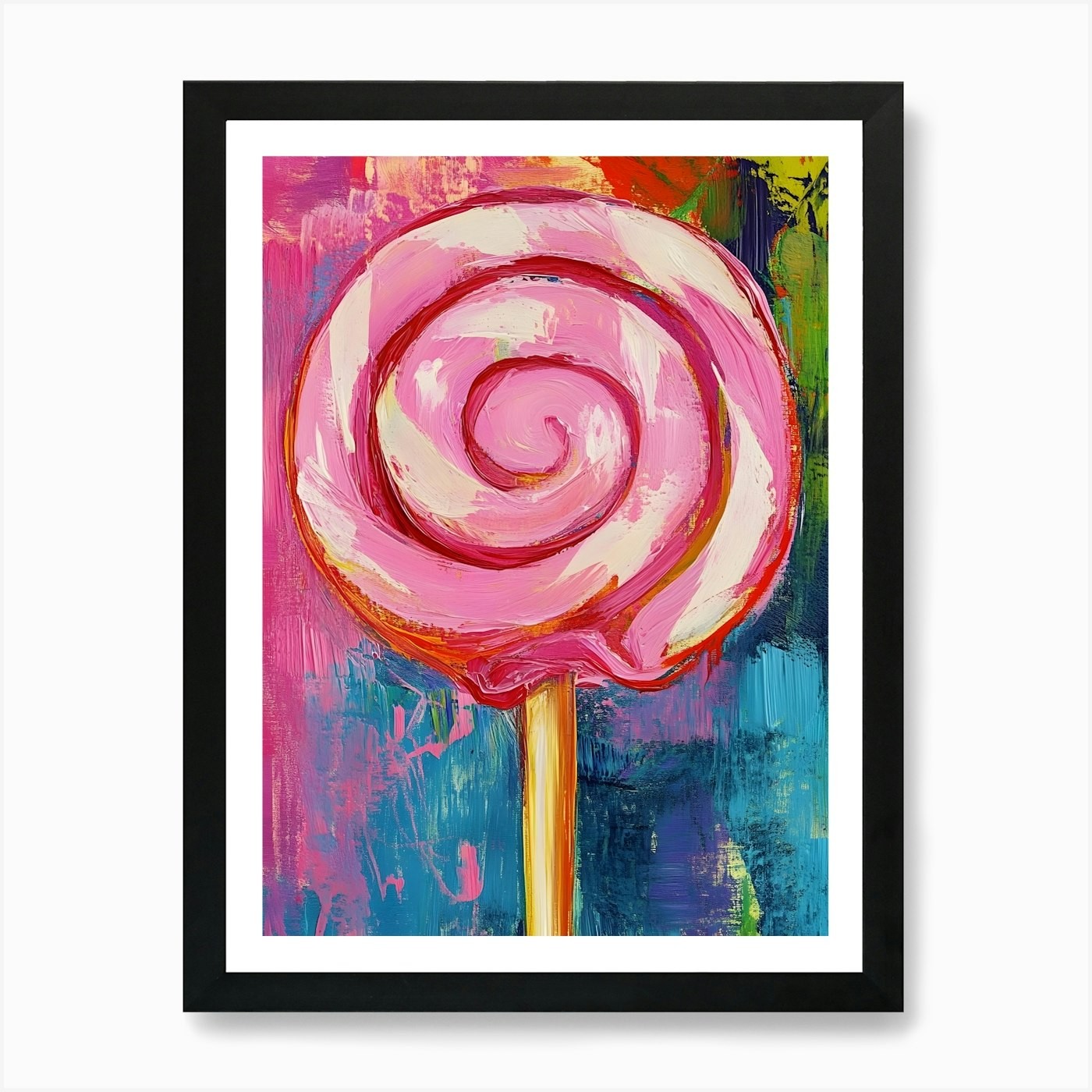 Lollipop Art Print Framed Wall Art Poster Canvas Print Picture