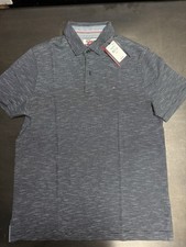 Tommy Hilfiger Men  s Light Strip Polo Blue Size XS