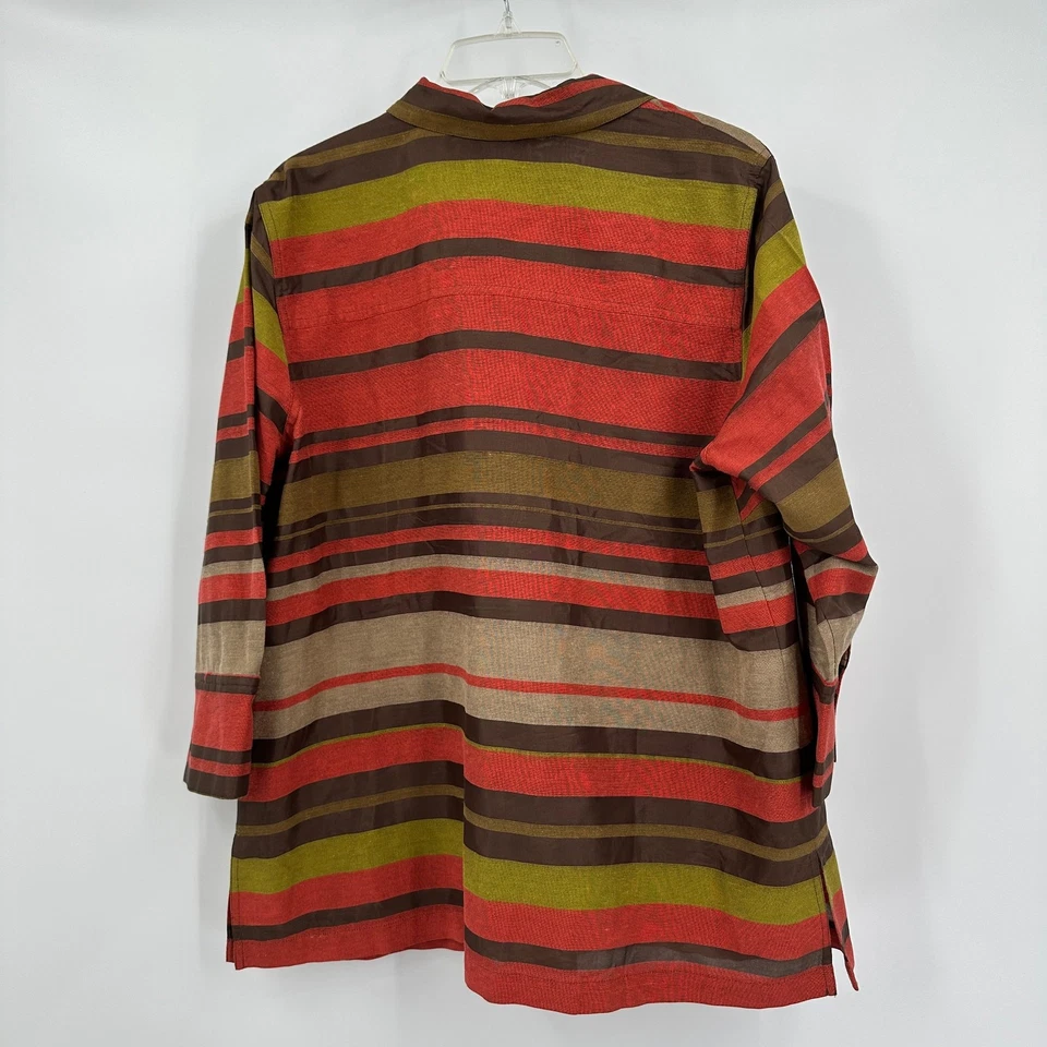 Top Easy Spirit Mujer Talla 1X Negro Seda Minimalista Silencioso Lujo Suave Corte Drapeado Foto 2 de 4