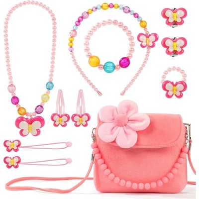 Kreatives Schmuckset und Plüsch Handtasche für Mädchen -  für Partys