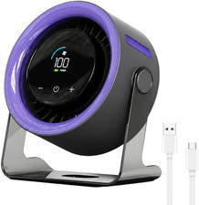 Usb Desk Fan For Bedroom 2026 New Quiet Desk Fan With 100 Speeds Digital Displa