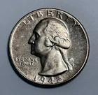 1942 US 25c Proof Washington Silver Quarter Dollar Coin