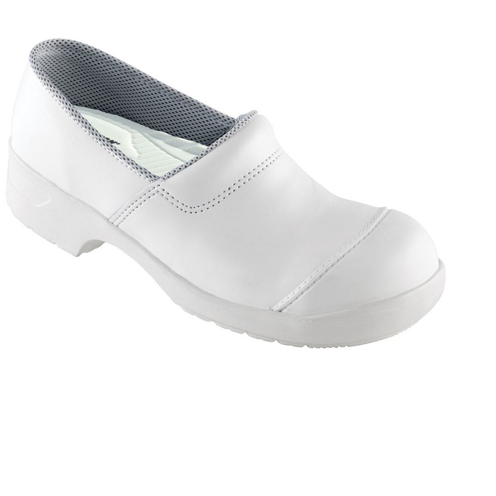 Euro-Dan Flex Zuecos de Seguridad 471-01 Cerrado S2 + Src Blanco Zapatos Trabajo