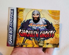 Super Ghouls'N Ghosts Nintendo Game Boy Advance Manual Genuine Near Mint PAL