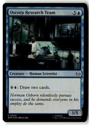 Magic the Gathering MTG Marvel's Spider Man No. 0040 Oscorp Research Team Foil