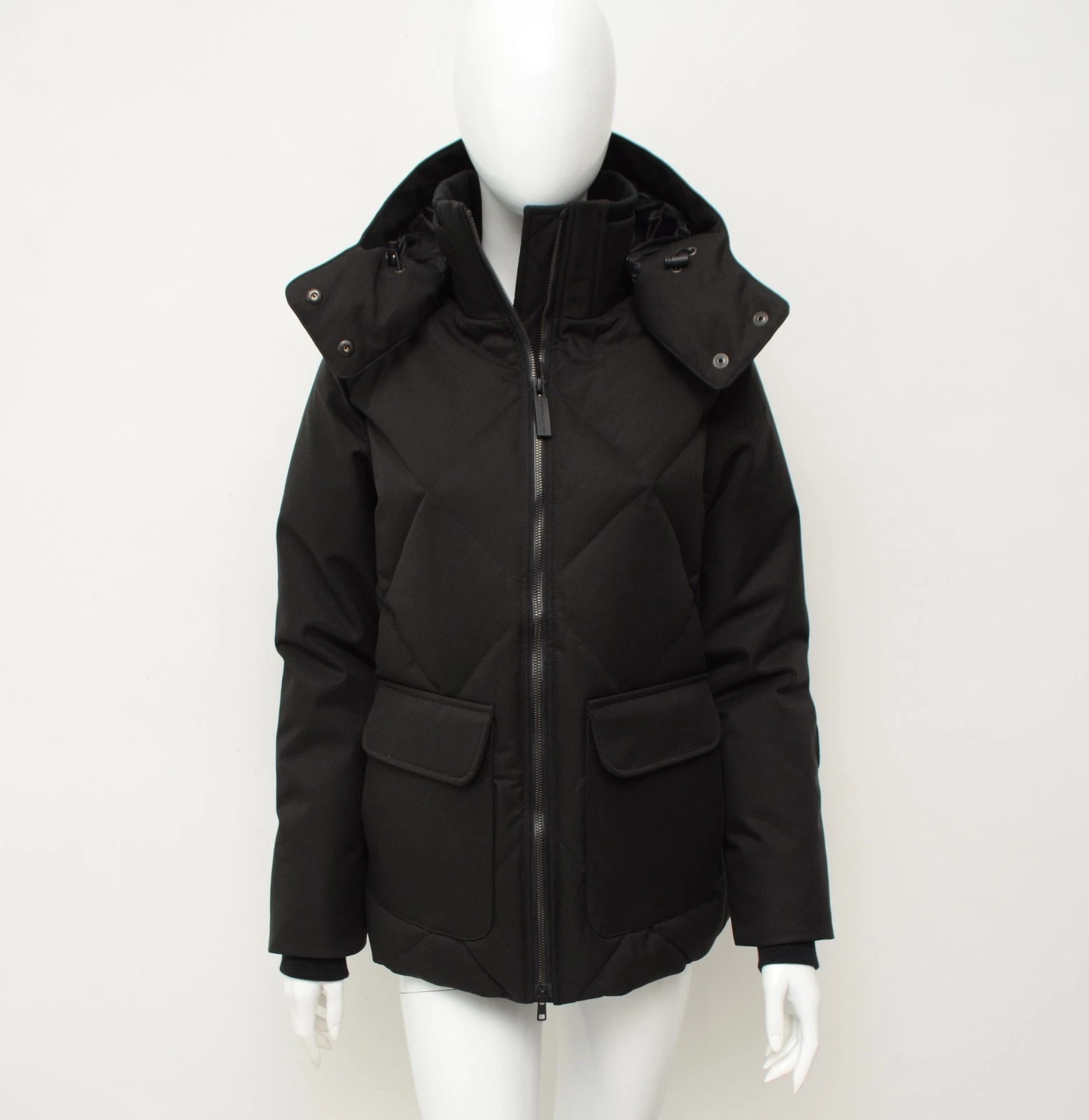 Autentico parka piumino donna Canada Goose Twillingate nero taglia S