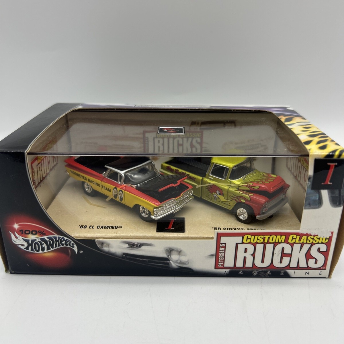 No119ミニカー1/18箱あり Hot WHeeLs 59 EL CAMINO HOT WHEELS CHEVY