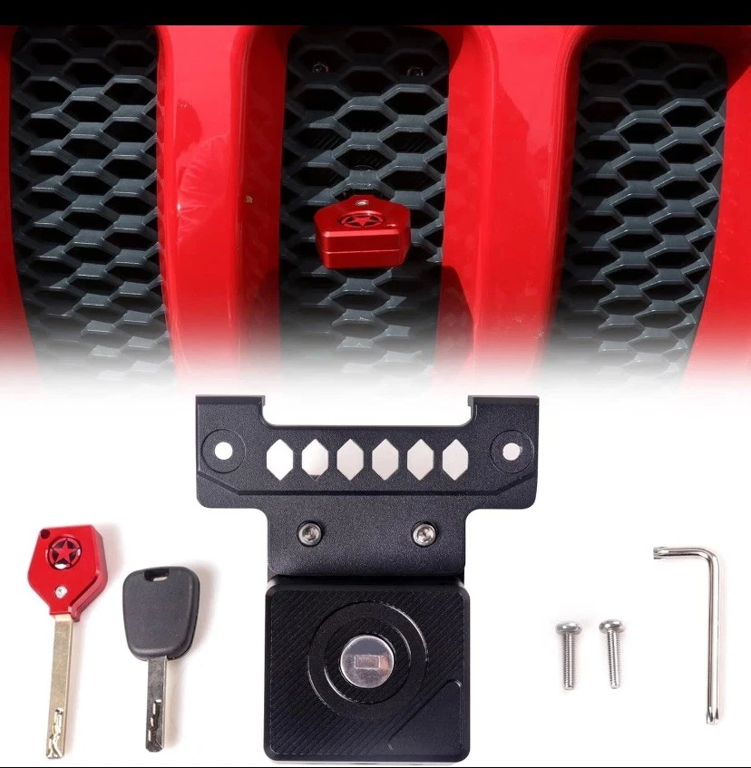 Bloqueo de capó antirrobo para Wrangler JL, bloqueo oculto para 2013-2025 Foto 3 de 4