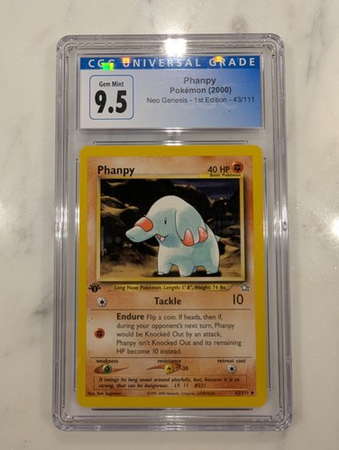 Phanpy (1st Edition) graded CGC 10 for sale on eBay