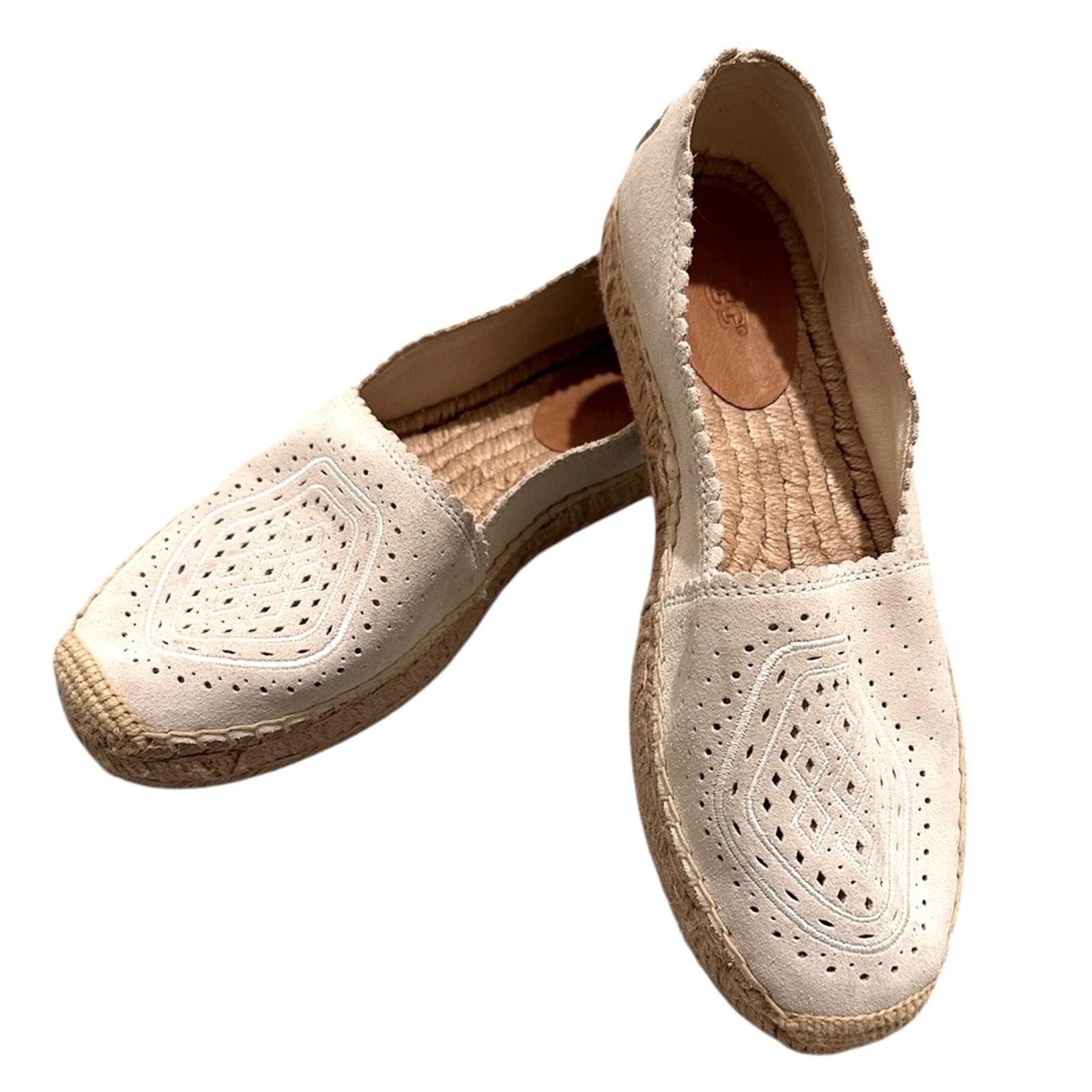 APL Espadrillas UGG Heidi scamosciate taglio laser nuove senza etichette taglia 8