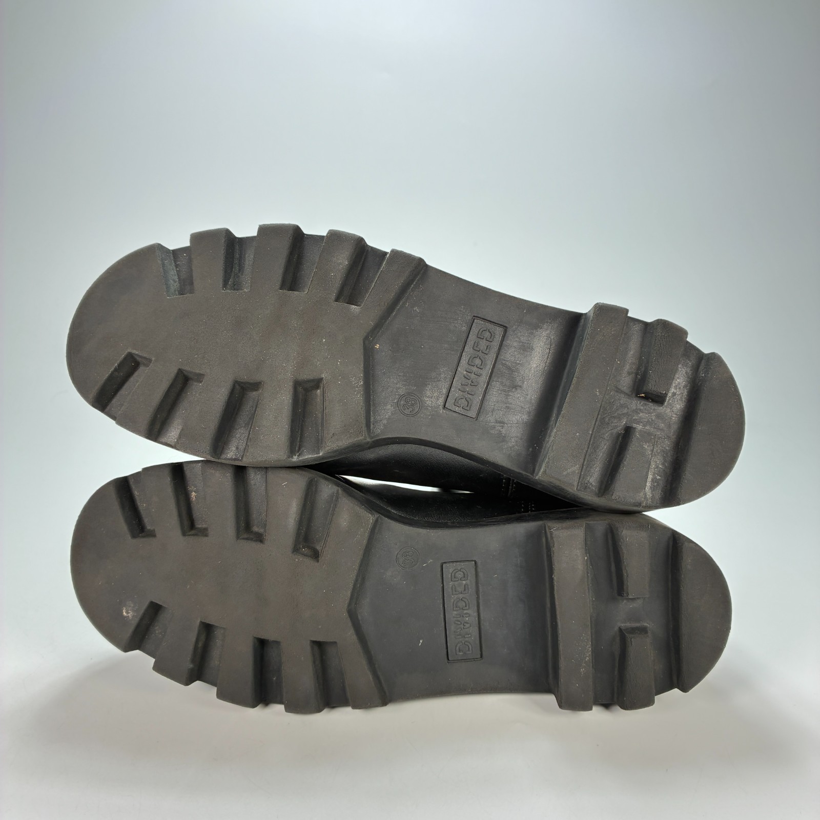 Divided Black Pull On Chunky Elasticated Side Pan… - image 7