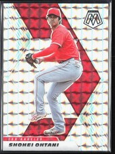 2021 Panini Mosaic Shohei Ohtani #179 Pitching Mosaic Prizm Los Angeles Angels