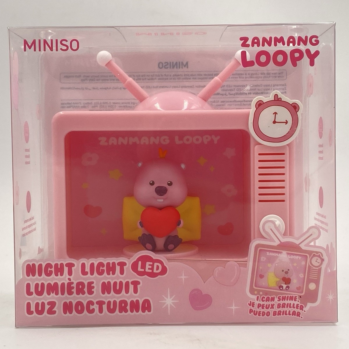 Miniso ZANMANG LOOPY Beaver Television Night Light LED USB or