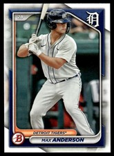 Max Anderson 2024 Bowman Prospects #BP128 Detroit Tigers 29351 Baseball Card