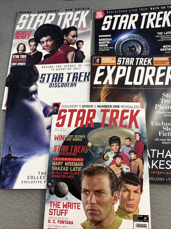 Lot of 5 Star Trek Magazines