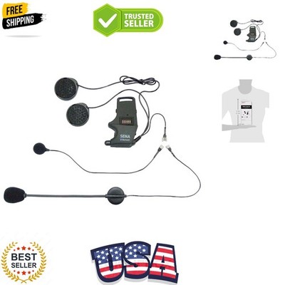 SMH-A0302 Helmet Clamp Kit with Boom and Wired Microphones for Bluetooth Head...