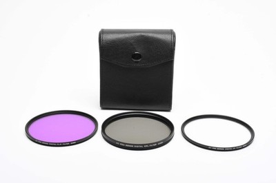XIT 82mm Filter set: UV, CPL, FLD, in case, Mint-