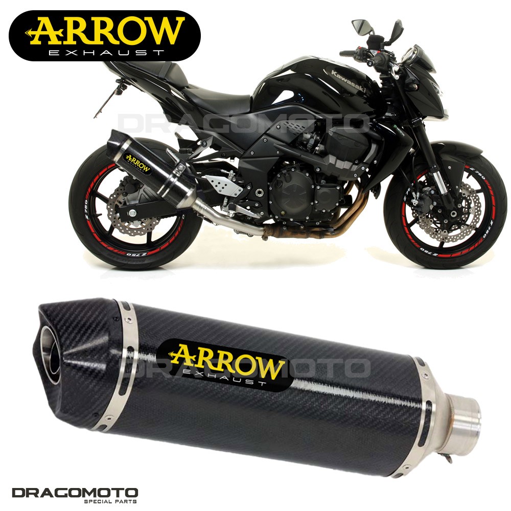 Échappement ARROW Carbone CC RACE-TECH haut de gamme pour Z750 2007