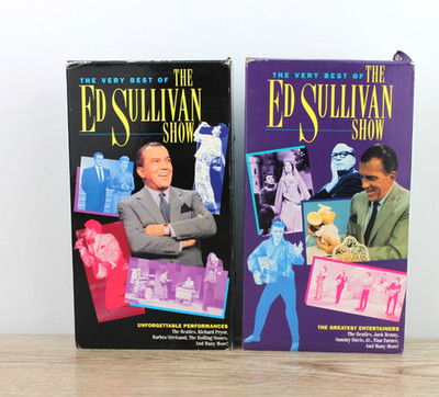 Lot Of 2 Very Best of Ed Sullivan Show VHS Vintage - UNWATCHED - Inserts