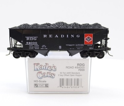 Kadee 7059 H0 50 Ton AAR 2bay Offset Hopper RDG 84000 lf2827