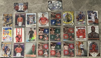 Soccer Legends 26 Card Lot Xavi Terry Bergkamp Messi Torres Lampard Benzema +