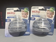 Nuby Trainer Sipeez Replacement Spouts 2 Pack 6M - 2 Of Them 