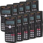 15 Pack Scientific Calculators Bulk Sets with 2 Line High Definition Display for