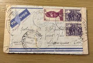 C1852 Cameroon censored cover to Switzerland 1940 no reserve