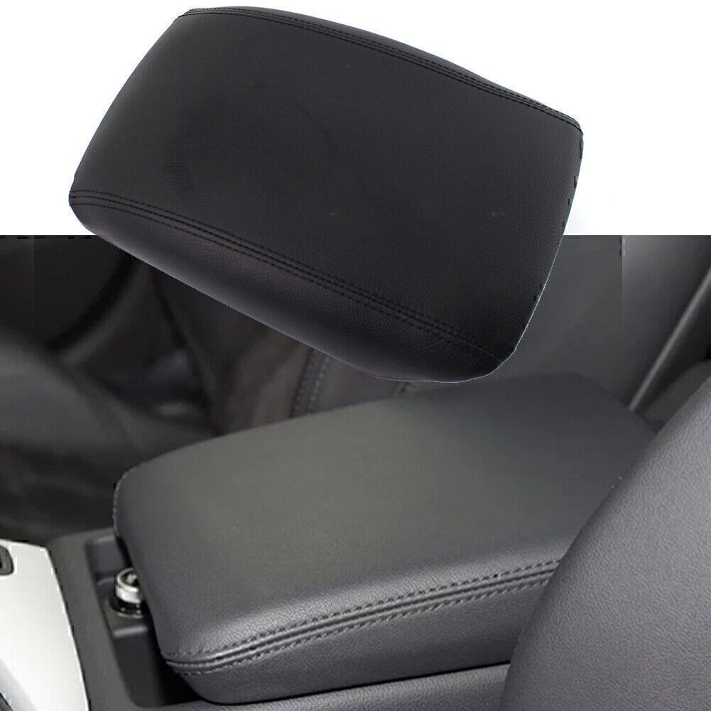 Car Leather Black Center Console Lid Armrest Cover For Audi Q5 2008-2017 2016 15