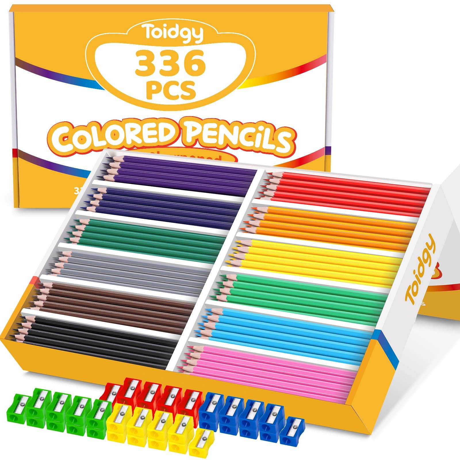 Bulk Classroom, Colored Pencils For Kids 12 Assorte...