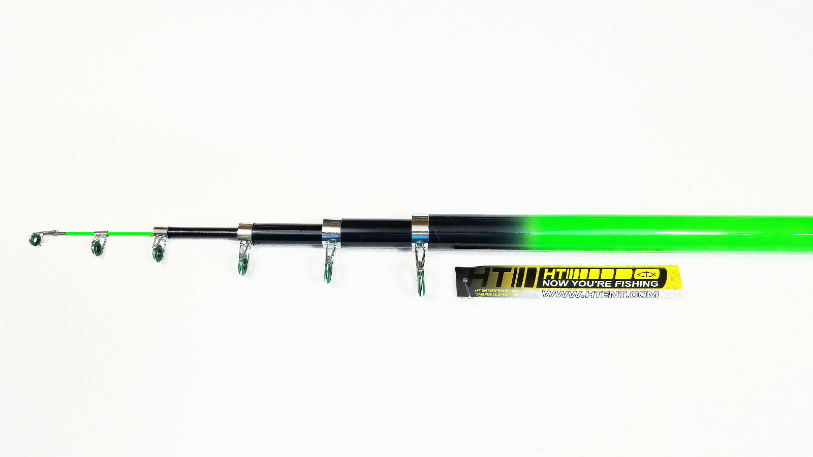 20' TELESCOPIC CRAPPIE POLE HITECH SS20S WITH FOAM GRIP AND REEL SEAT