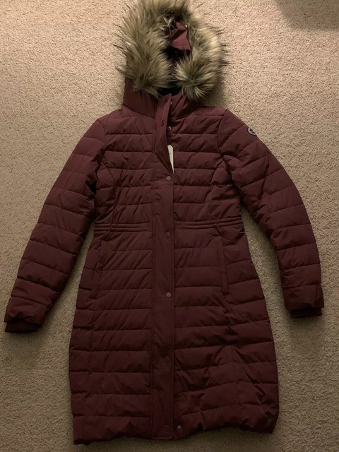 abercrombie long puffer