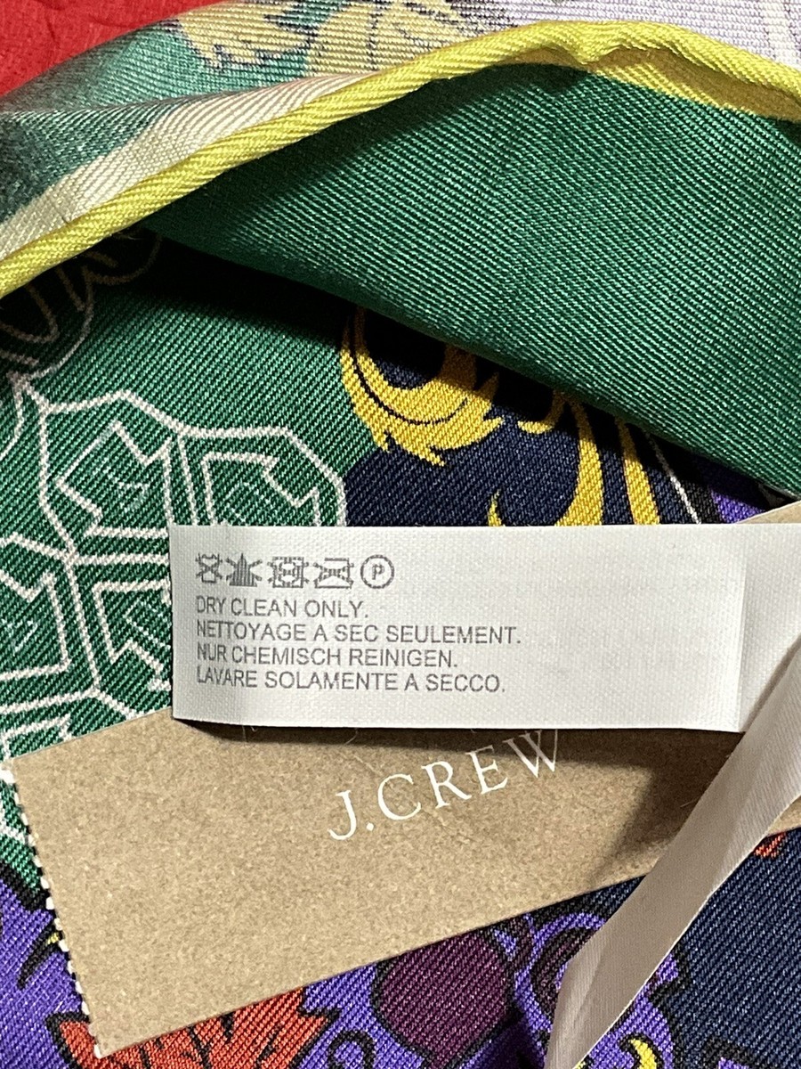 PAUL FEIG FOR JCREW SILK POCKET SQUARE IN COAT OF ARMS PRINT PAUL FEIG FOR JCREW SILK POCKET SQUARE IN COAT OF ARMS PRINT