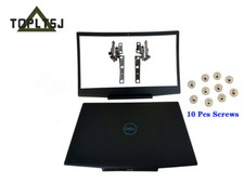 New For DELL G3 15 3590 LCD Back Cover Top Case Hinges Front Bezel Screws Black