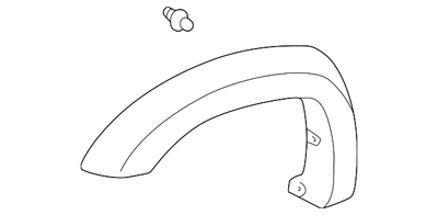 Toyota 4runner Ltd Left Fender Flare Wheel Molding OEM 5308835900 