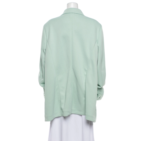 Adidas x Ivy Park Blazer Jacket Plus Size 3X Green Tint Three Striped - Picture 4 of 5