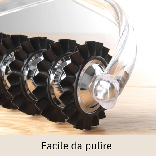 Tagliapasta, Rotella Tagliapasta, 9 Rotelline, Taglio a Zig Zag Stretto, Anche p - Foto 4 di 12