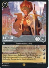 Disney Lorcana - Shimmering Skies - Arthur King Victorious 194 Legendary
