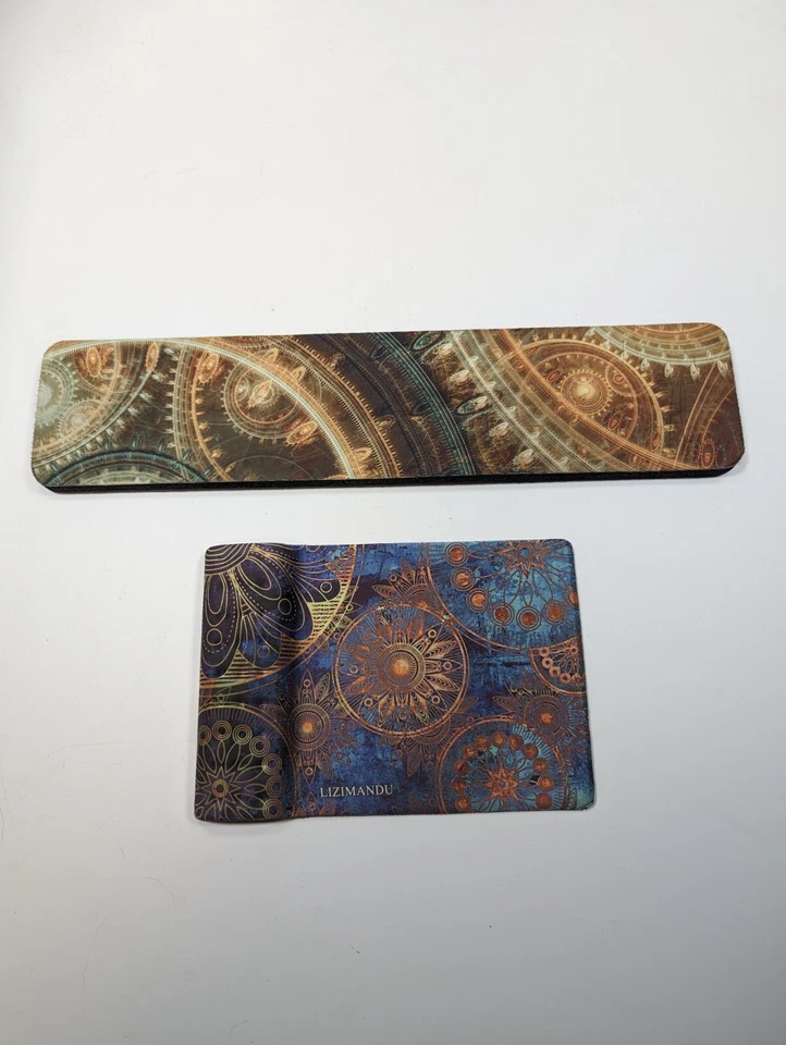 Steampunk Mouse Pad with Wrist Support Ergonomic Set Foam Cushioned Computer  - Image 3 of 3