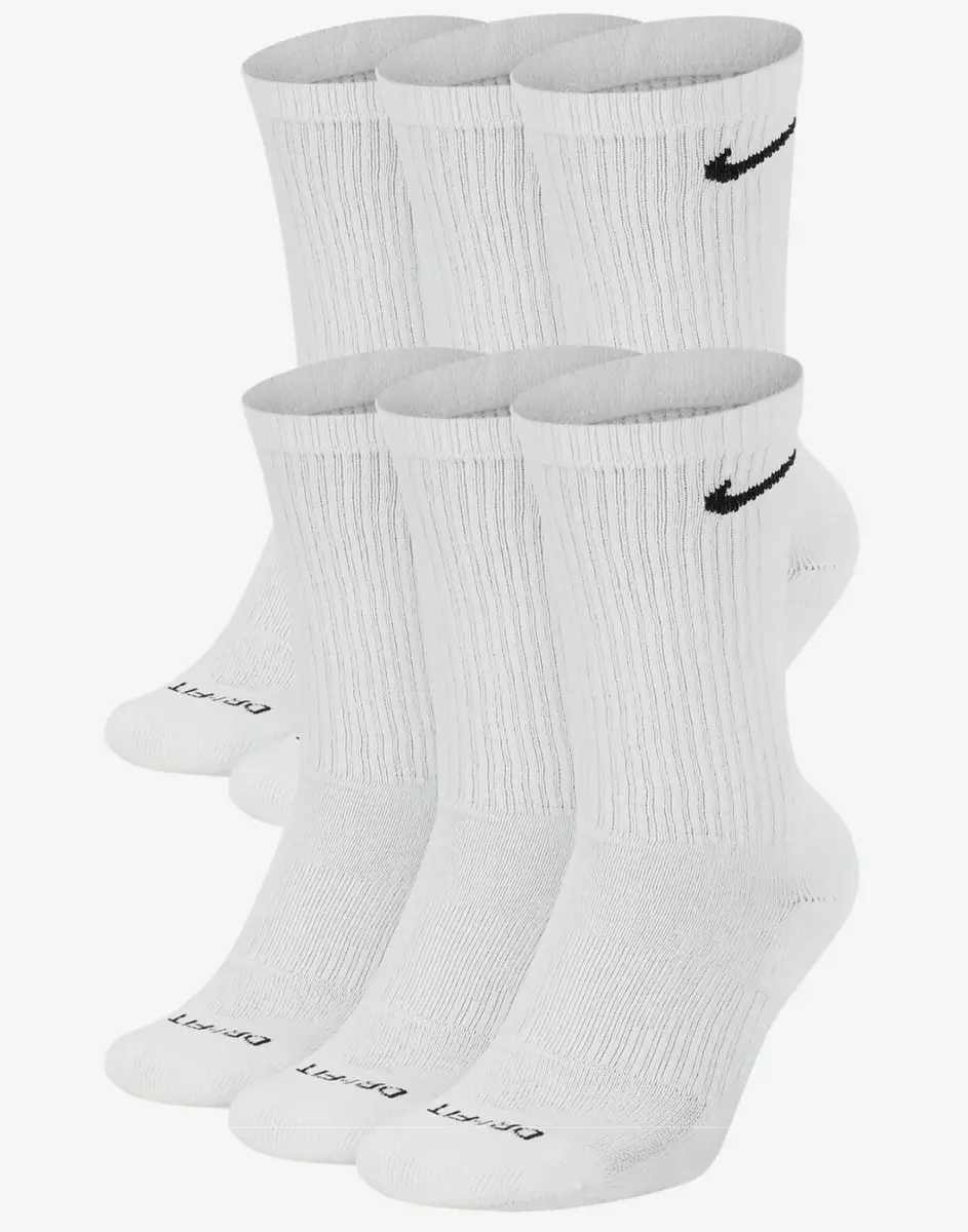 Interactie Uitgebreid uitdrukking WOMENS NIKE Everyday Performance PLUS Crew Socks Pick 1 - 3 - 6 Pairs  DriFit NEW | eBay