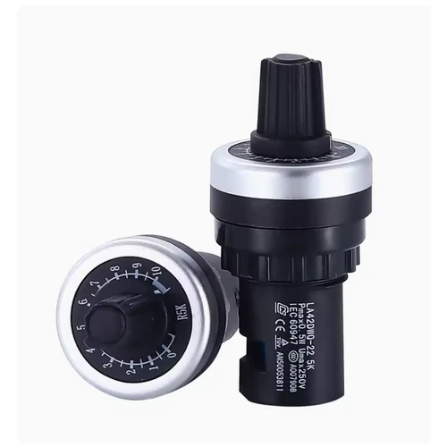 4-20PC LA42DWQ-22 22mm Panel Mount Potentiometer, 5K/10K Ohm, 2W 250V US - Bild 14 von 24