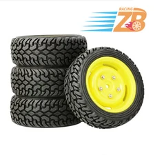 1/10 Rally RC Car Grain Rubber Tires Wheels For Traxxas Tamiya Hsp Hpi Kyosho