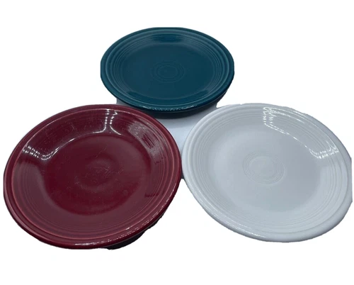 Fiestaware Fiesta Bread Appetizer Salad Plate Dessert 7" - Set of 3