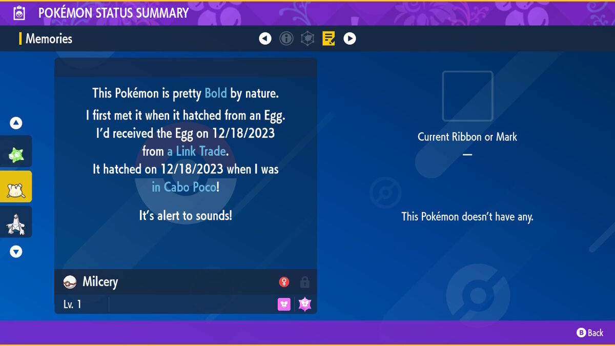 MILCERY Pokémon Scarlet Violet Indigo Disk DLC SHINY EGG 6 MILCERY Pokémon Scarlet Violet Indigo Disk DLC SHINY EGG 6