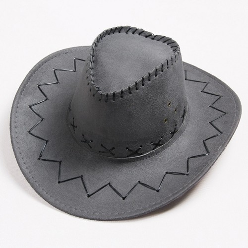 Women Men Summer Western Cowboy Hat Shapeable Wide Brim Sun Hat - Picture 14 of 57