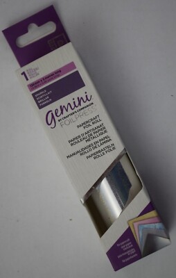 Gemini Arts Foilpress Papercraft Supply - Sparkle (Silver) - 5'' x 5.4yds - New