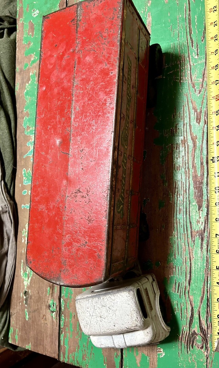 Vintage Structo Toys Semi C-3044 & Transport Red Trailer Freeport